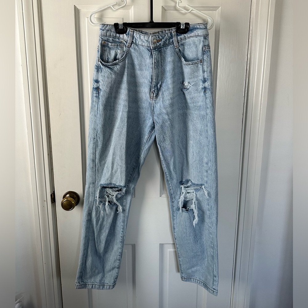 Zara Distressed Mom Jeans